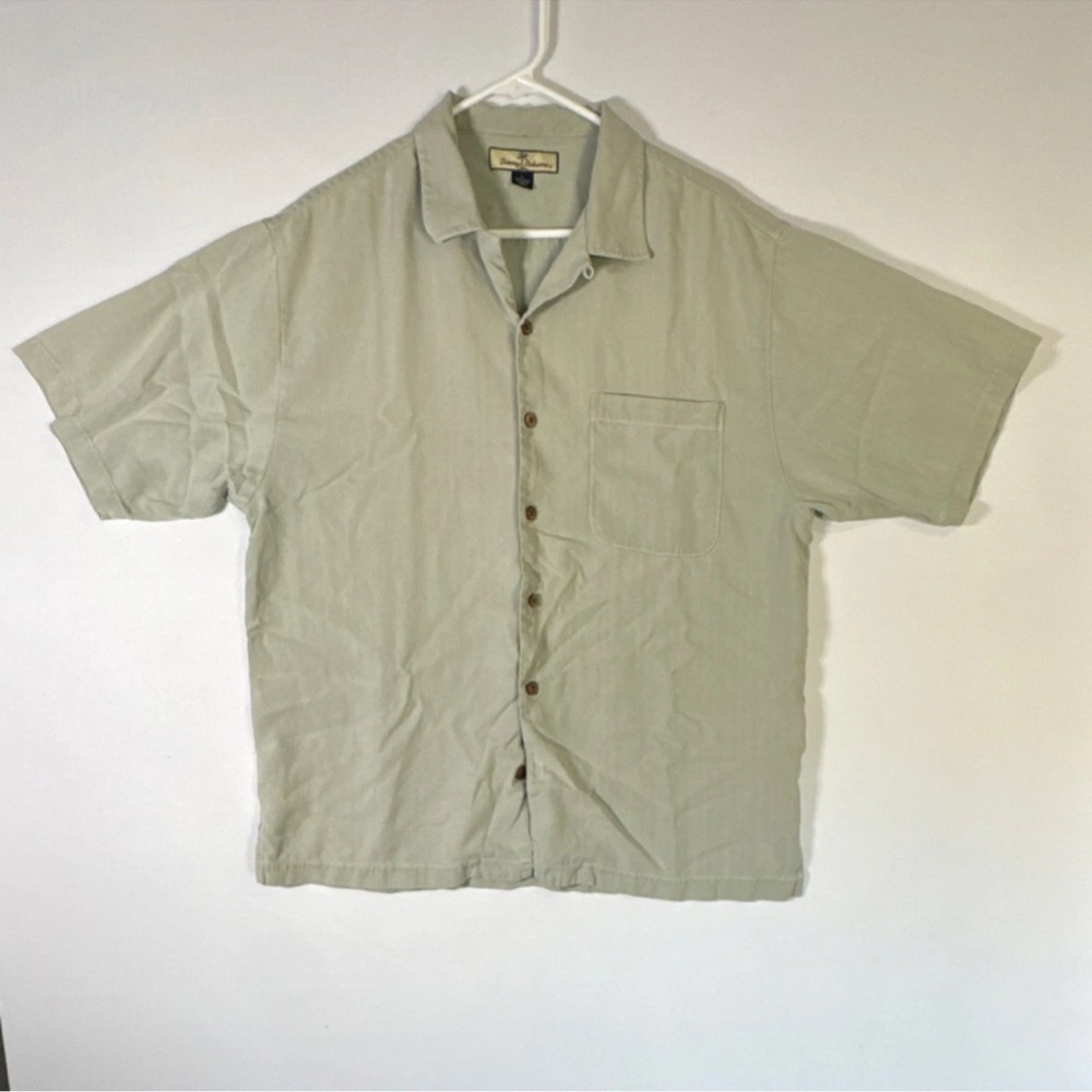 Tommy Bahama Light Olive Casual Button Down Shirt